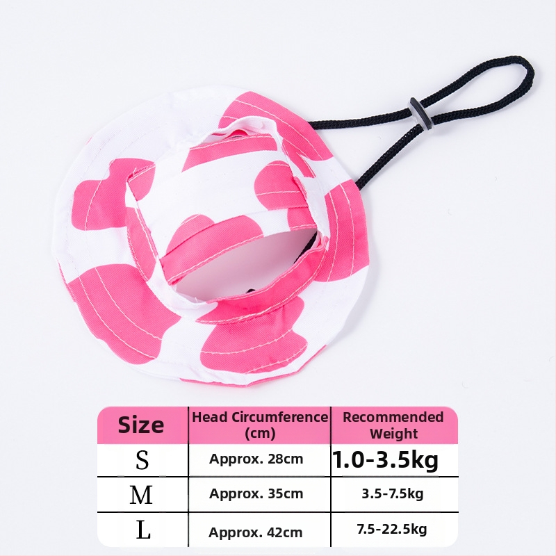 Шапка за кучета с открити уши, регулируема шапка за защита от слънце за външна употреба, шапка за рибар за малки и средни кучета Теди Корги