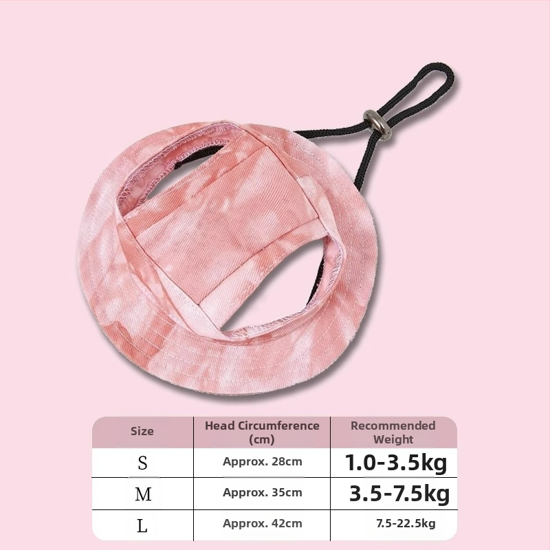 Шапка за кучета с открити уши, регулируема шапка за защита от слънце за външна употреба, шапка за рибар за малки и средни кучета Теди Корги