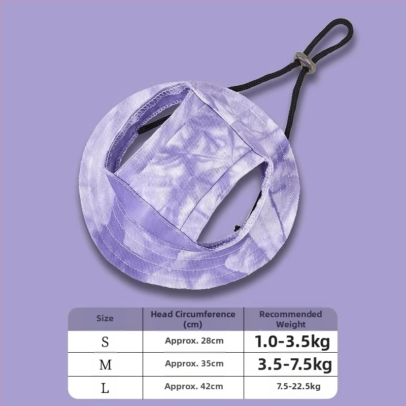 Шапка за кучета с открити уши, регулируема шапка за защита от слънце за външна употреба, шапка за рибар за малки и средни кучета Теди Корги