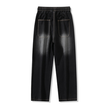 Ανδρικά τζιν American Wide Leg, casual, νέα, ρετρό, μοντέρνα, ίσια, χαλαρά παντελόνια, casual παντελόνια, μεγάλα μεγέθη