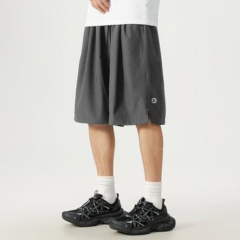 Ανδρικά σορτς American High Street με ελαστική μέση, καλοκαιρινά, μοντέρνα, χαλαρά, ίσια παντελόνια πέντε σημείων