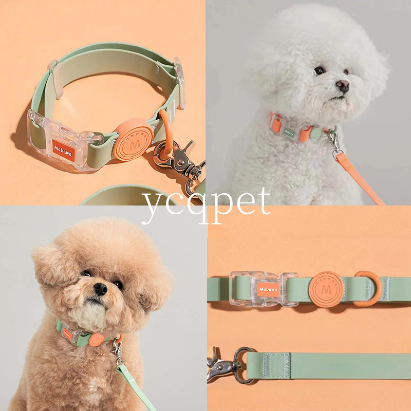 Zgardă pentru câini, impermeabilă, zgardă pentru câini mici, zgardă pentru câini mari, mediu, Fadou Teddy Corky Rope