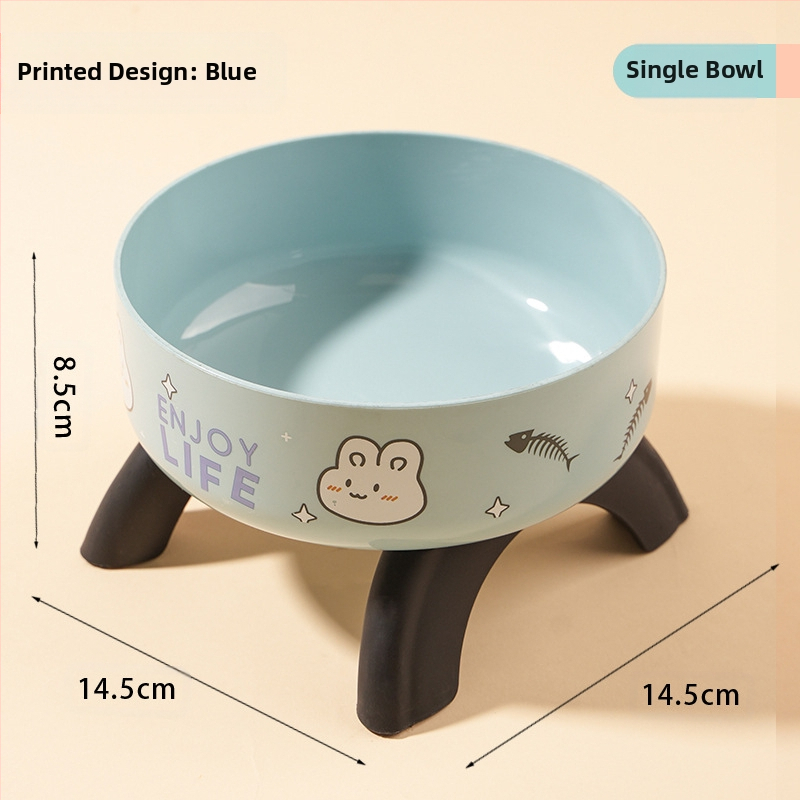 Kassi kõrge kauss kaelakaitsega kassikauss lemmikloomale roostevabast terasest kauss libisemisvastane ümberminekuvastane koerakauss koeratoidukleit piiriülene uus stiil