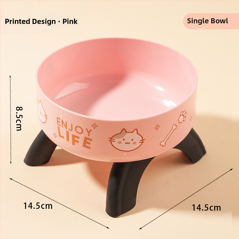 Kassi kõrge kauss kaelakaitsega kassikauss lemmikloomale roostevabast terasest kauss libisemisvastane ümberminekuvastane koerakauss koeratoidukleit piiriülene uus stiil