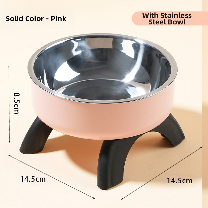 Kassi kõrge kauss kaelakaitsega kassikauss lemmikloomale roostevabast terasest kauss libisemisvastane ümberminekuvastane koerakauss koeratoidukleit piiriülene uus stiil