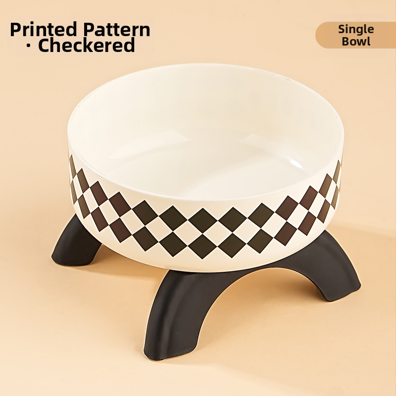 Kassi kõrge kauss kaelakaitsega kassikauss lemmikloomale roostevabast terasest kauss libisemisvastane ümberminekuvastane koerakauss koeratoidukleit piiriülene uus stiil