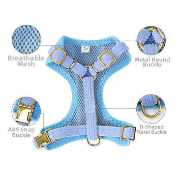 Piiriülene vest koerarihm väikesele ja keskmise suurusega koerale Bixie Teddy kutsika rinnarihm koerarihm koerakett