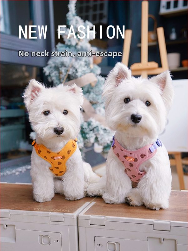 Жилетка за кучешки каишки, каишка за разходка с кучета, каишка за кучета за малко куче, средно куче, нагръдник, каишка за кучета с плюшено мече