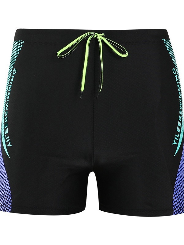 Hulgimüük Moodsad trükitud veekindlad ujumispüksid, Moodsad pluss-suuruses kuumaveeallikaga meeste ujumisriided, Viiepunktilised bokserid meeste ujumispüksid