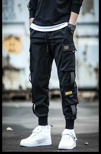 Παντελόνι Crock-in για άνδρες, μοντέρνο παντελόνι μάρκας, φοιτητικό παντελόνι εννέα σημείων, χαλαρό, λειτουργικό παντελόνι Harem για νέους, casual