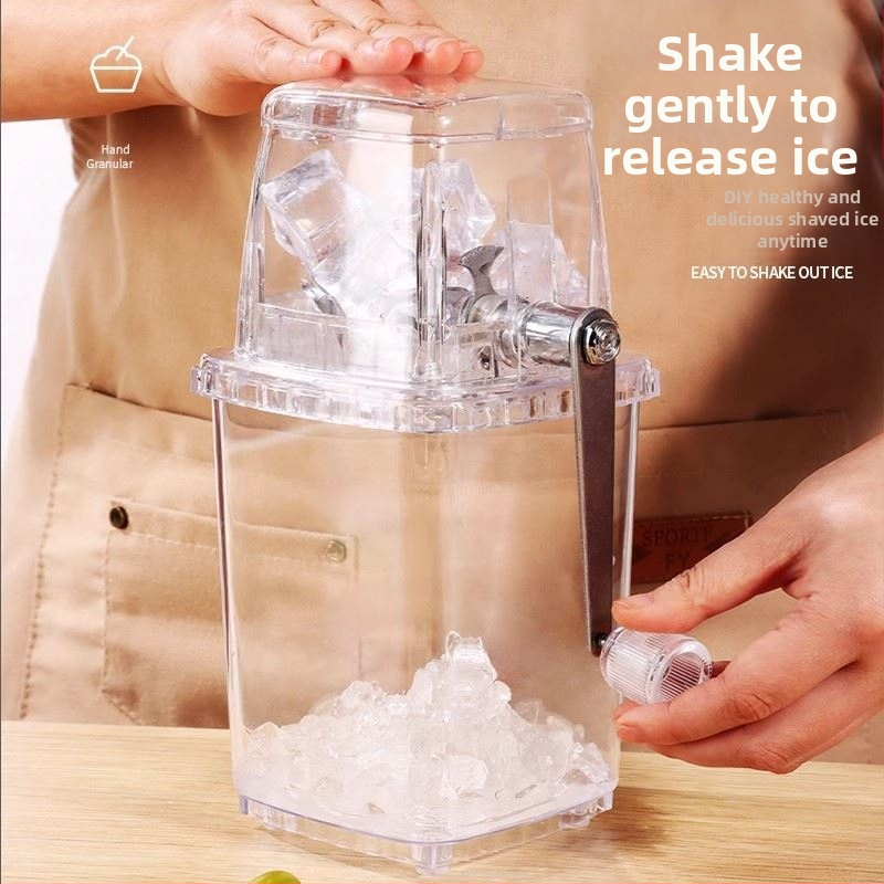 Ледогенератор Домакинска малка машина за изглаждане Гранулиран пясък Лед Натрошен лед Търговска сергия Машина за лед от градушка Ръчна машина за натрошен лед