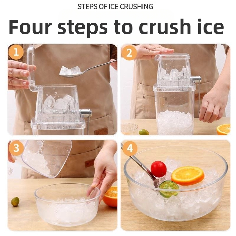 Ледогенератор Домакинска малка машина за изглаждане Гранулиран пясък Лед Натрошен лед Търговска сергия Машина за лед от градушка Ръчна машина за натрошен лед