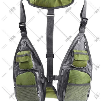 Pārrobežu jauni produkti - vienkāršu makšķerēšanas vestu paaudze, kas izgatavota no elpojošas sieta āra atpūtas makšķerēšanas vestei.