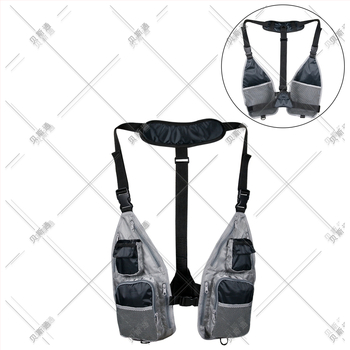 Pārrobežu jauni produkti - vienkāršu makšķerēšanas vestu paaudze, kas izgatavota no elpojošas sieta āra atpūtas makšķerēšanas vestei.