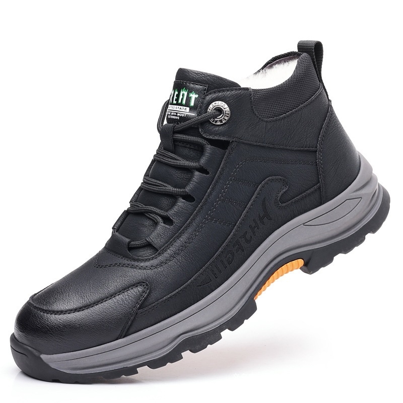 2024 m. žiemos nauji vyriški alpinizmo lauko sniego batai, vyriški, vilnoniai, šilti, aukštakulniai, medvilniniai, odiniai batai, laisvalaikio batai 8577