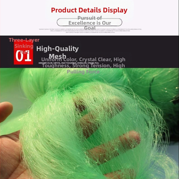 Трислойна риболовна мрежа от зелена телена мрежа 1,5 метра 2 метра 3 метра 4 метра висока потъваща мрежа трислойна риболовна мрежа лепкава телена мрежа риболовна мрежа висяща мрежа