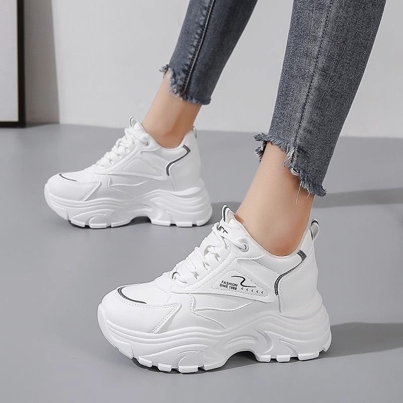 Uued 2024. aasta naiste kevad- ja suvejalatsid, värviblokeeritud Torre kingad, hingava võrgust platvormiga, kõrge kõrgusega kingad, üliõpilaste spordijalatsid