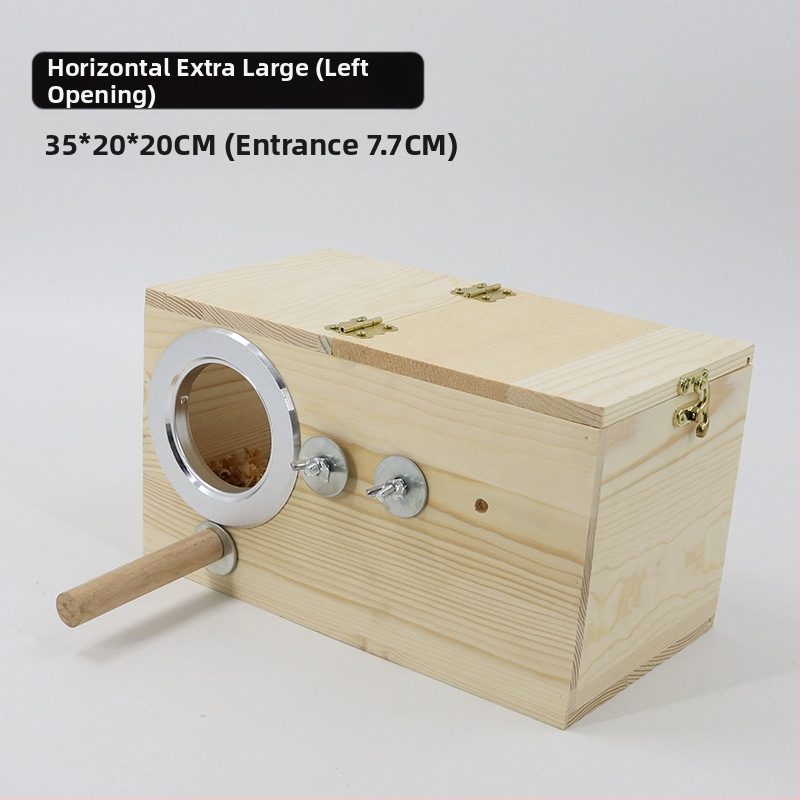 Akrüülist papagoi pesitsuskast, läbipaistev pesitsuskast, linnupesa, täispuidust, linnupesa, papagoi pesa, linnumaja, munade munemine