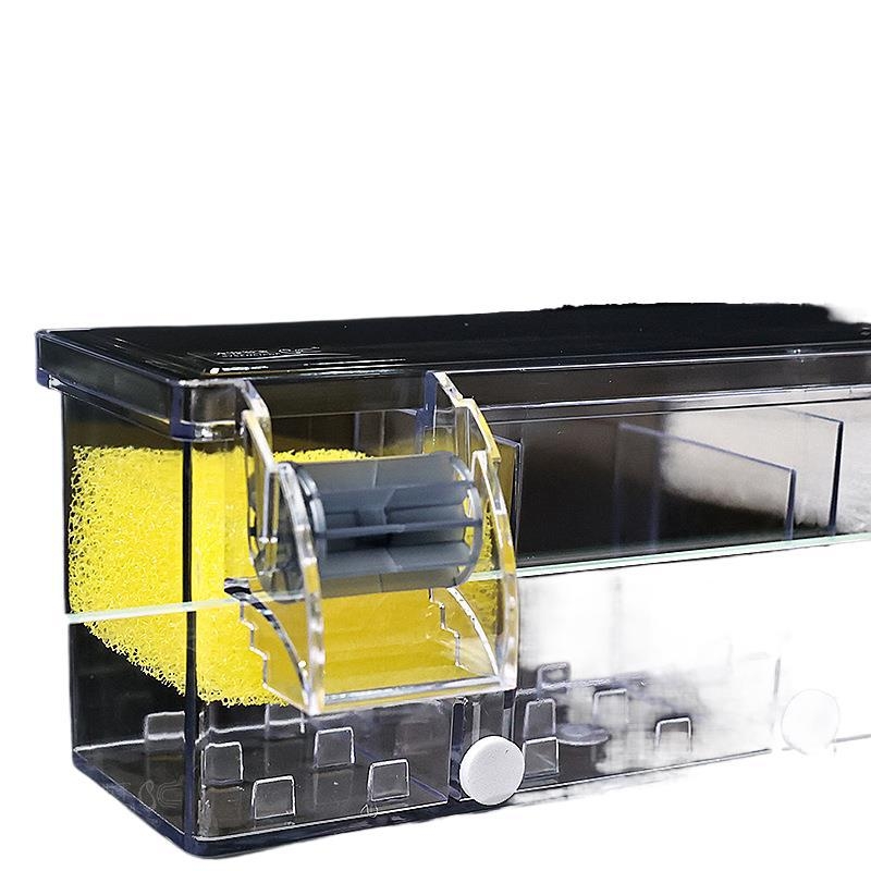 Zivju tvertnes filtra ūdens attīrīšanas cikls trīs vienā iegremdējams sūknis bruņurupuču tvertnes augšpusē esošs filtra kaste skābekļa ražošanai integrēta pilināšanas kaste