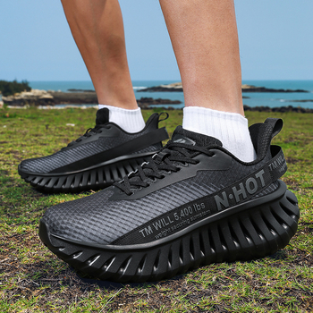 Piiriülesed 2025. aasta uued suvised trendikad moepaari vabaaja spordijalatsid, hingavad, erikujulise tallaga suured meeste jooksujalatsid