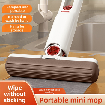 Daudzfunkcionāls galda mops, mini mazs mops, mājsaimniecības, bez rokām, mazgājams, rokas, saliekams, tualetes pods, ūdens absorbējošs