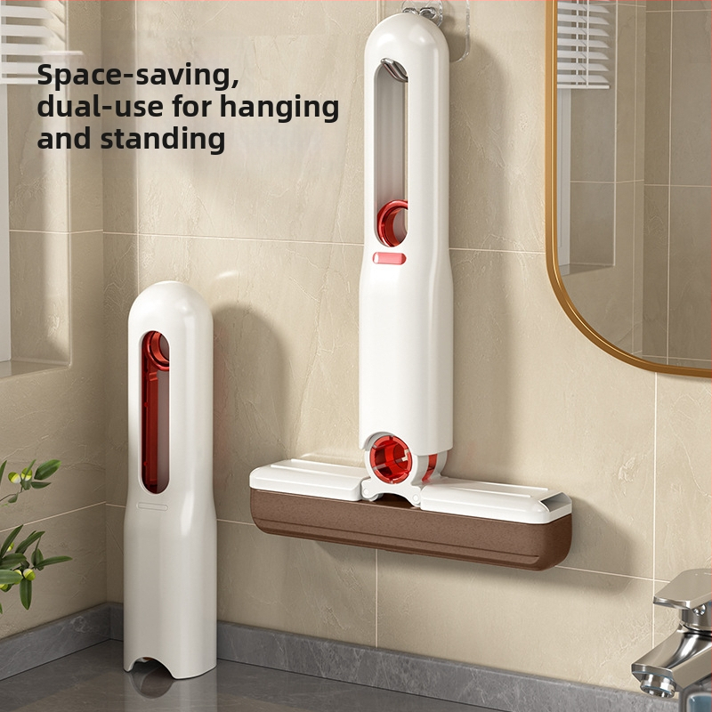 Многофункционален настолен моп, мини малък моп, домакински, без ръце, миещ се, ръчен, сгъваем, тоалетен, абсорбиращ вода