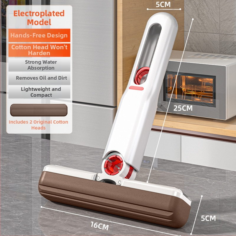 Daudzfunkcionāls galda mops, mini mazs mops, mājsaimniecības, bez rokām, mazgājams, rokas, saliekams, tualetes pods, ūdens absorbējošs