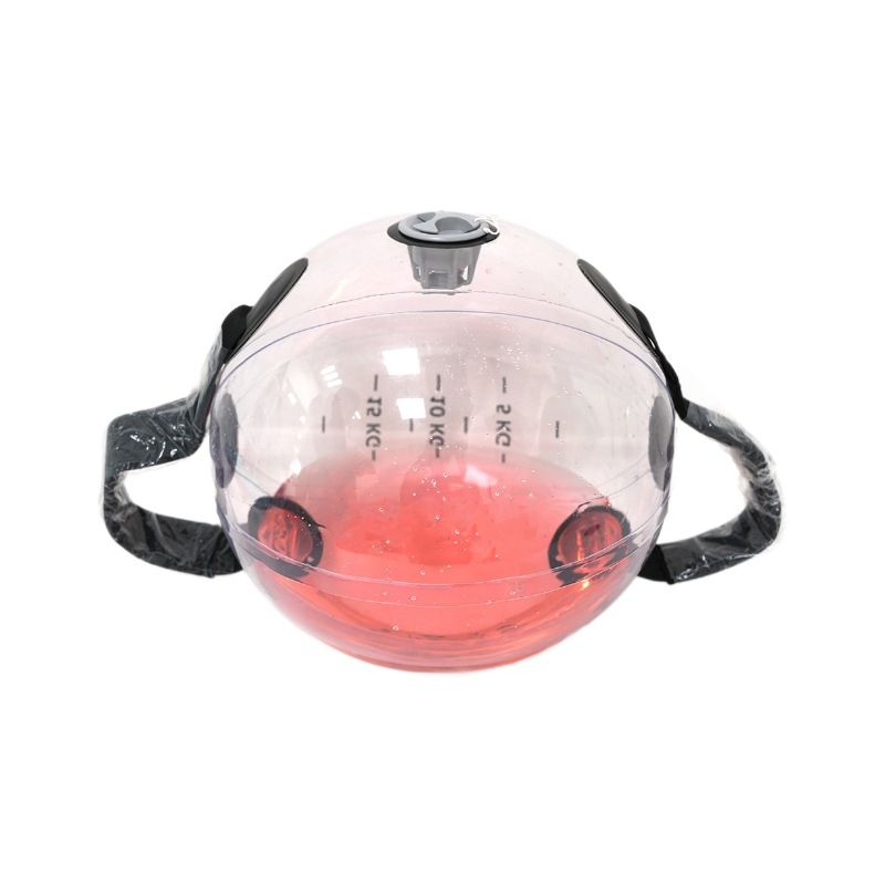 Vandens įpurškimo fitneso energijos maišas treniruotėms fizinio svorio maišas pritūpimai sunkumų kilnojimas skaidrus fitneso vandens maišas sportui nešiojamas hantelis