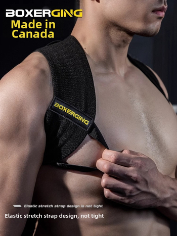 BOKSO Fitneso Gilus Pečių Stūmimas Apvalių Pečių Treniruočių Korekcinis Artifact Push Krūtinės Atviras Petis Tiesus Nugaros Pagalbinis Diržas