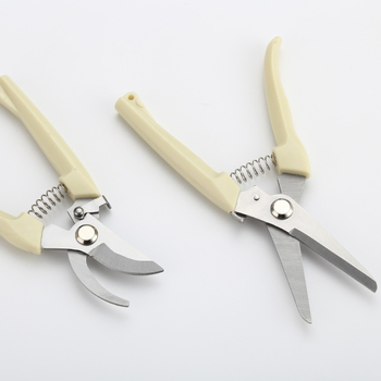 Buitinės gėlių vaisių skynimo žirklės, šakų žirklės, vaismedžių žirklės, genėjimo artefaktų žirklės žalumynams, skiepijimui, sodo žirklės