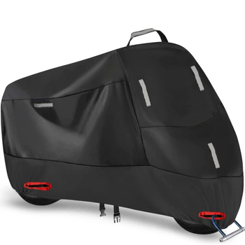 Pārrobežu 210D motocikla putekļu pārsegs Amazon lietus necaurlaidīgs saules necaurlaidīgs sniega necaurlaidīgs putekļu necaurlaidīgs atstarojošs velosipēds