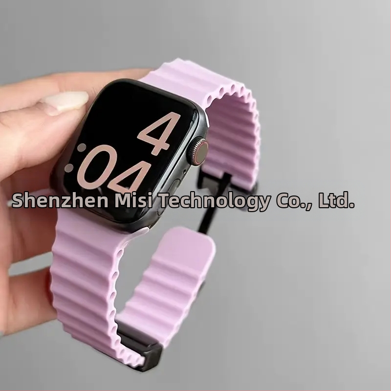 Για Apple iwatch ultra98765432 γενιάς 49 χιλιοστών θαλάσσια πτυσσόμενη αγκράφα σιλικόνης μαγνητικό λουράκι S10