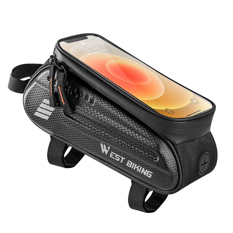 Tehase otsetarnimine kõva kestaga jalgrattakott esitala kott mägiratta mobiiltelefoni puutetundliku ekraaniga ülemise toru kott sadulakott sõiduvarustus