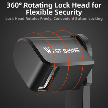 „WEST BIKING“ dviračio sulankstoma spyna, apsauga nuo vagystės, kalnų dviračio, elektrinio automobilio grandinės spyna, važiavimo įranga