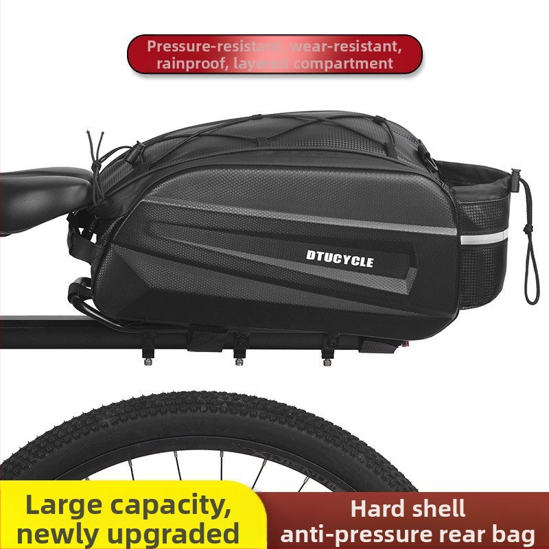 Dtucycle jalgratta suure mahutavusega kõva kestaga tagakott jalgrattasõiduks veekindel tagaistme pagasikott tehase hulgimüük