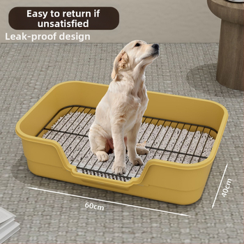 Geležinis tinklelis šunų tualetui, per didelis, apsaugantis nuo taškymosi, aukšta tvora šunų pisuarui, dideliems, vidutiniams, mažiems šunims, plokščiiems, naminių gyvūnėlių reikmenys