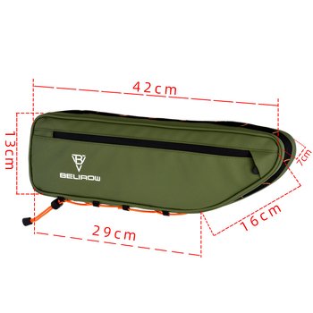 Τσάντα άνω σωλήνα ποδηλάτου βουνού, εσωτερική τσάντα αποθήκευσης ποδηλασίας, αδιάβροχη τσάντα άνω σωλήνα ποδηλάτου δρόμου μεγάλης χωρητικότητας