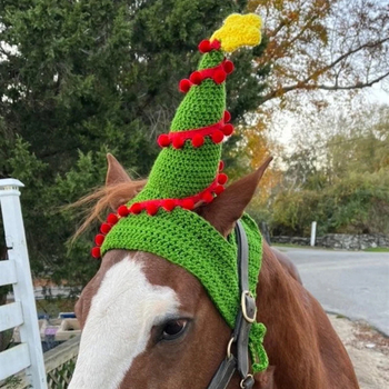 Външна търговия Amazon трансгранична нова ръчно плетена празнична атмосфера голяма шапка за домашни любимци модна персонализирана шапка за кон