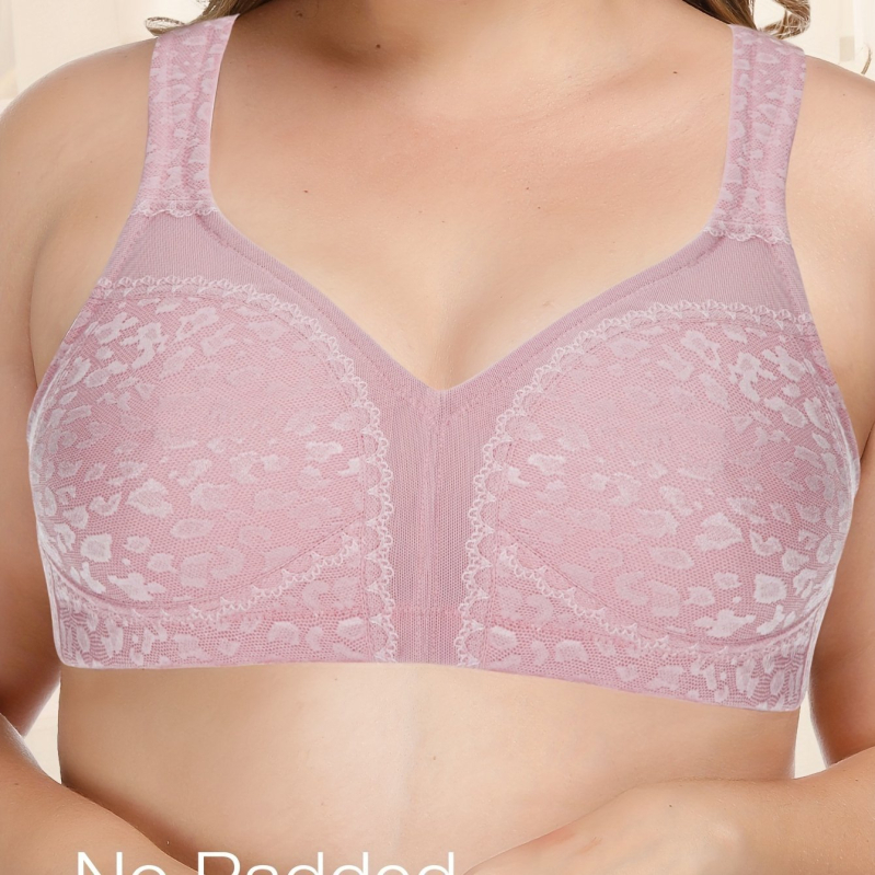 2025. aasta piiriülene uus Euroopa ja Ameerika suurte suurustega leopardimustriga kontrastse pitsiga õmblusteta naiste rinnahoidja piiriülese otsetarnega