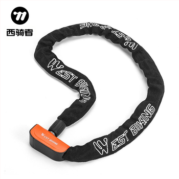 WEST BIKING dviračio užraktas su apsauga nuo vagystės, rakto užraktas, kalnų dviračio, elektrinio automobilio grandinės užraktas, akumuliatorinis automobilio grandinės užraktas