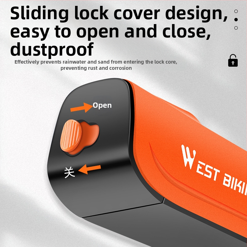 WEST BIKING заключване за велосипед против кражба заключване с ключове за планински велосипед заключване за електрическа кола заключване за кола с верига за акумулатор