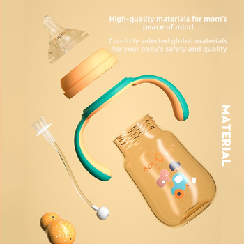 Aidoqi laia kaliibriga PPSU tilgakindel pudel suure beebi pardi nokaga lonksupudel kolmele lapsele üle 1-aastastele lastele