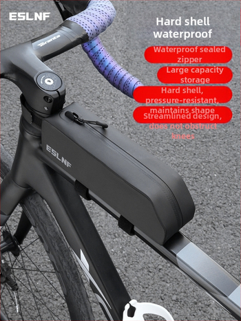 Eslnf jalgratta ülemise toru kott mägi-maanteeratta suure mahutavusega kõva kestaga veekindel esitala kott jalgrattavarustusele