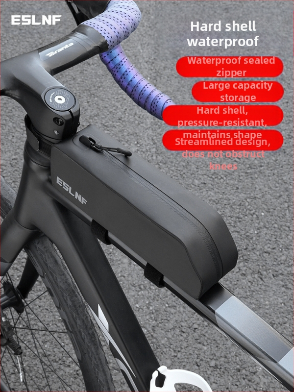 Eslnf jalgratta ülemise toru kott mägi-maanteeratta suure mahutavusega kõva kestaga veekindel esitala kott jalgrattavarustusele