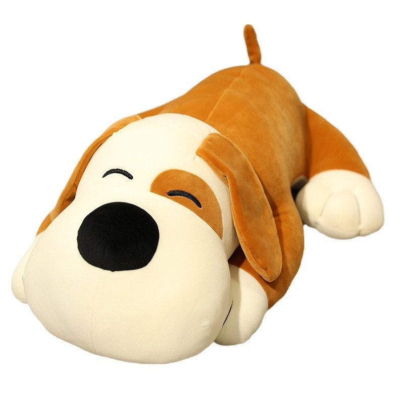 Μεγάλο χαριτωμένο λούτρινο παιχνίδι σκύλου με μαξιλάρι που κοιμάται μαζί σου στο κρεβάτι. Κούκλα Ragdoll εξαιρετικά μαλακή.