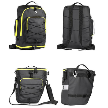 Jalgratta pakiraami kott Kolm-ühes eemaldatav jalgratta hoiukott Jalgrattasõidule mõeldud suure mahutavusega pakiraami kott tagaistmele