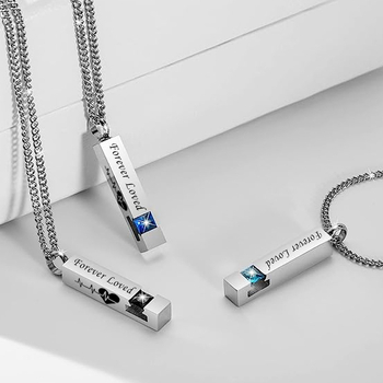 Νέο κολιέ μόδας Amazon Twelve Birthstone Ashes, ανοιχτό με κολιέ με διαμάντια, Ashes Pendant Suvenir