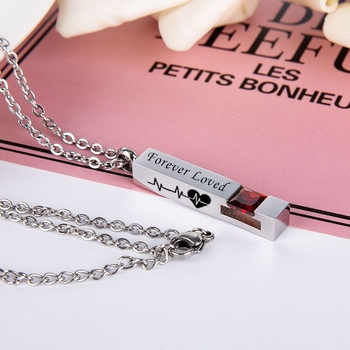 Νέο κολιέ μόδας Amazon Twelve Birthstone Ashes, ανοιχτό με κολιέ με διαμάντια, Ashes Pendant Suvenir