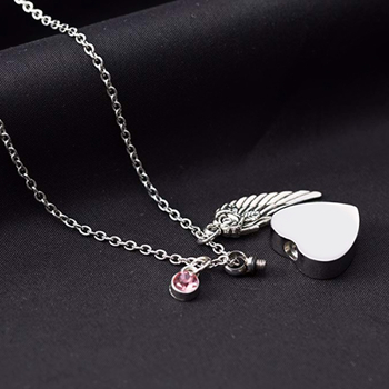 Karštai parduodamas nerūdijančio plieno gimimo akmens urnos karoliai, širdies formos urnos pakabukas, atminimo šeimos augintinių papuošalai