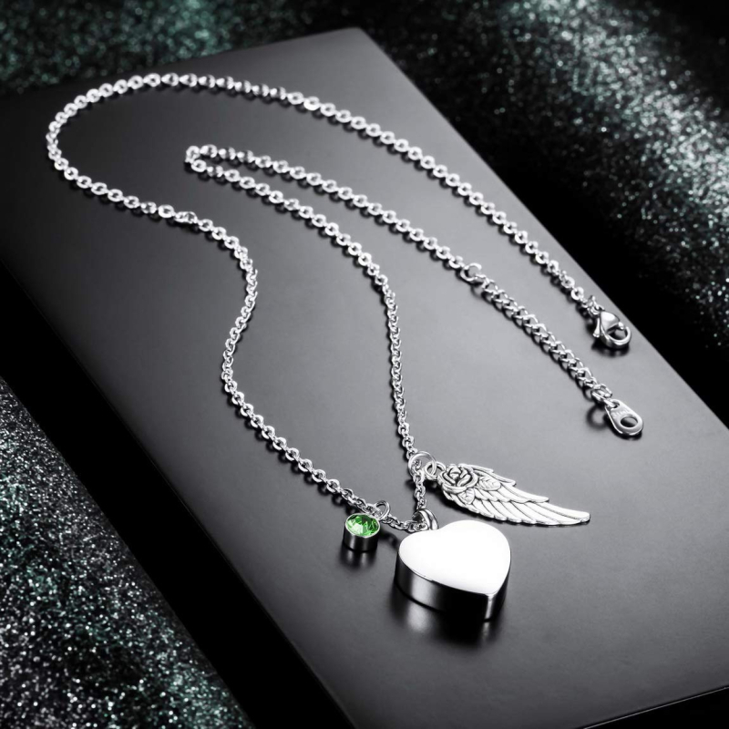 Karštai parduodamas nerūdijančio plieno gimimo akmens urnos karoliai, širdies formos urnos pakabukas, atminimo šeimos augintinių papuošalai